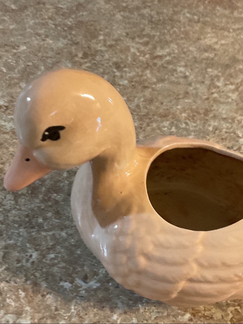 Porch Goose Pink Ceramic Duck Vase - Decorative Home Accent